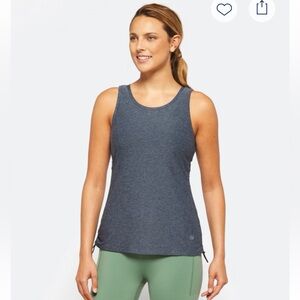 EUC WE WANDER WeFlex Shay Side Cinched Blue Performance Tank - Size XL